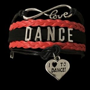 Girls Dance Bracelet - Red & Black
